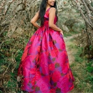 ⬇️REDUCED!! ADRIANNA PAPELL | Purple Floral Gown Women's Size 12